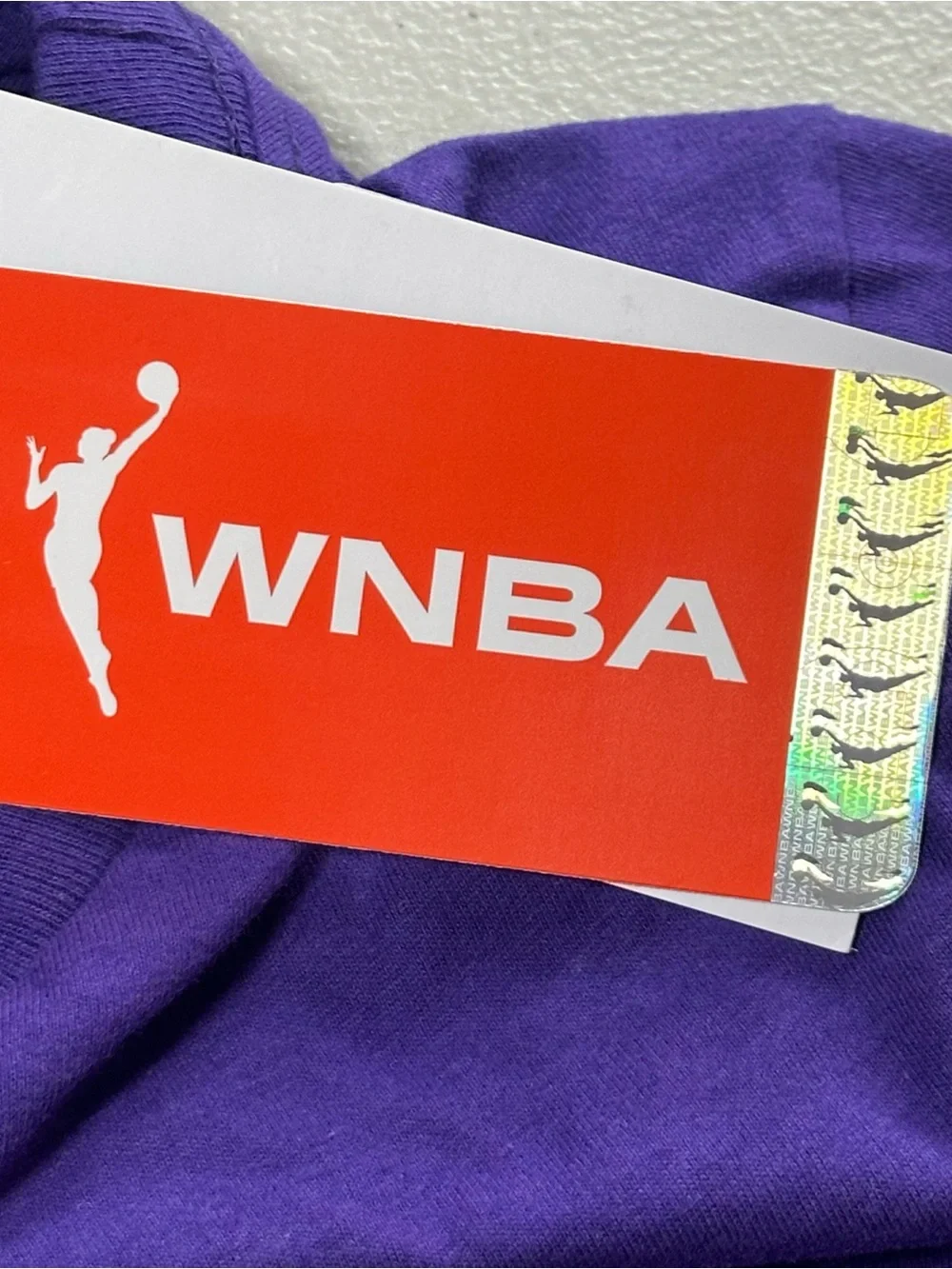 Nike Purple Los Angeles Sparks Graphic Tee with Yellow Accents